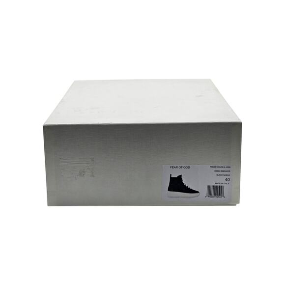 Fear of God Hiking Sneaker Nubuck Leather High Top Boots Black EU 40 US 7 - NWB